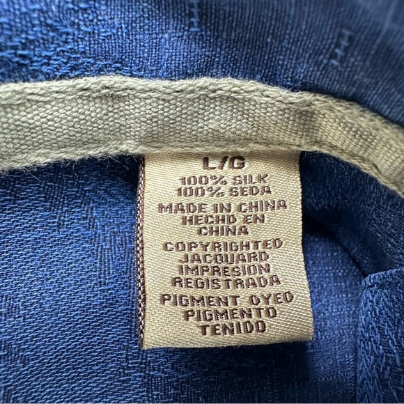 Jamaica Jaxx Mens Shirt Silk Large Button Up Short Sleeve Geometric Washable - Picture 4 of 8